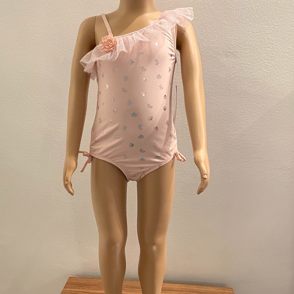 Kate Mack Little Girl Ruffle OffShoulder One-Piece